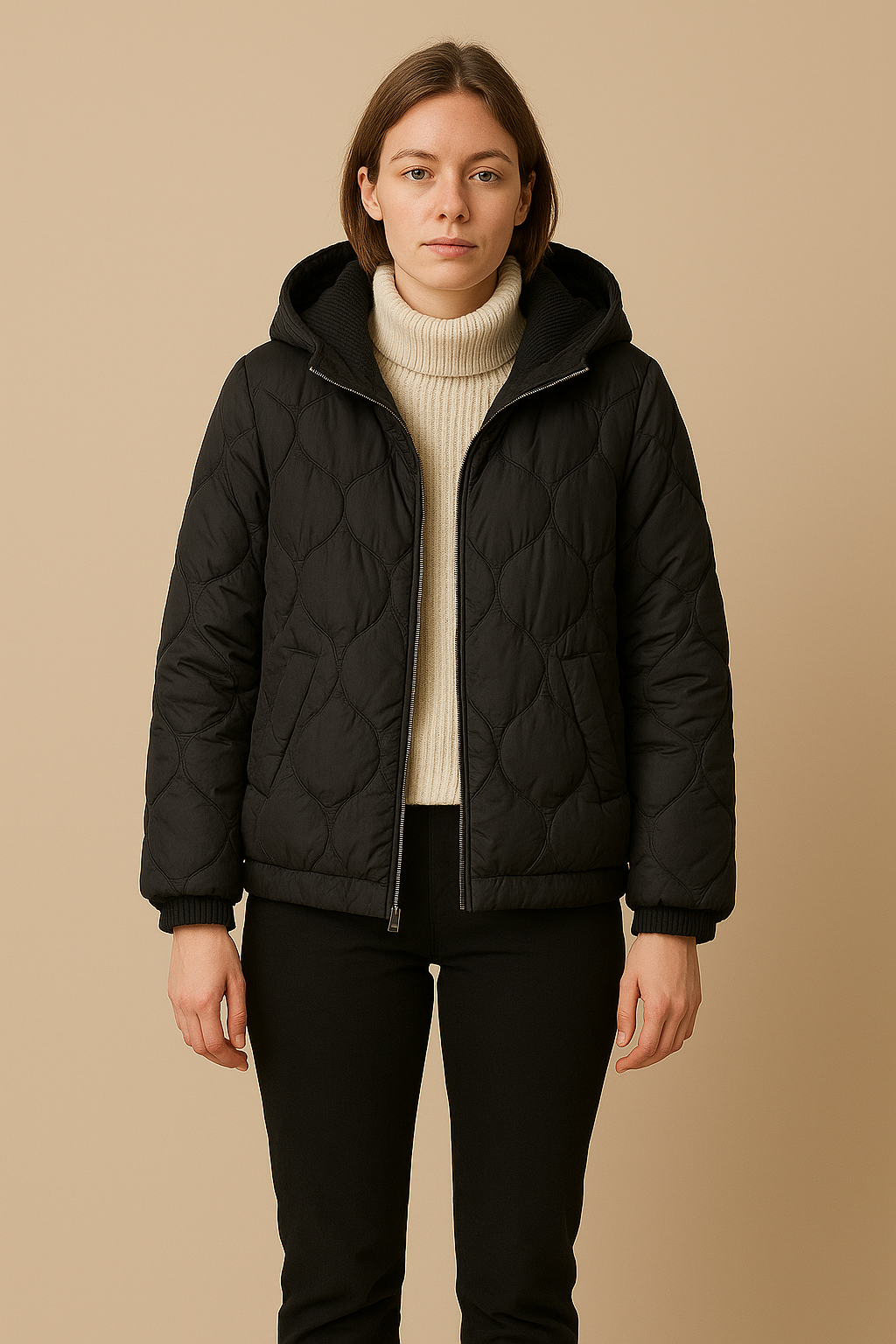 Women’s Short Hooded Down Jacket – Warm and Stylish