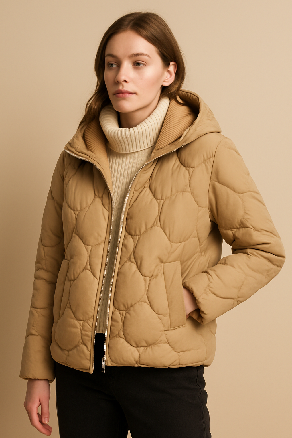 Women’s Short Hooded Down Jacket – Warm and Stylish