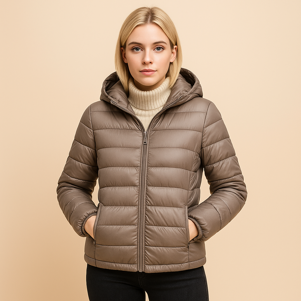 Women’s Short Down Jacket – Lightweight, Warm and Hooded