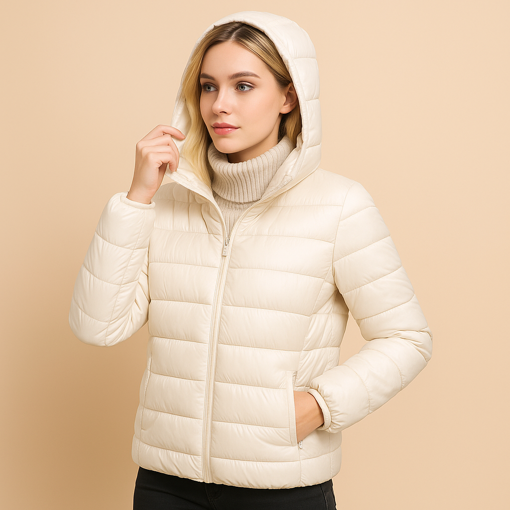 Women’s Short Down Jacket – Lightweight, Warm and Hooded
