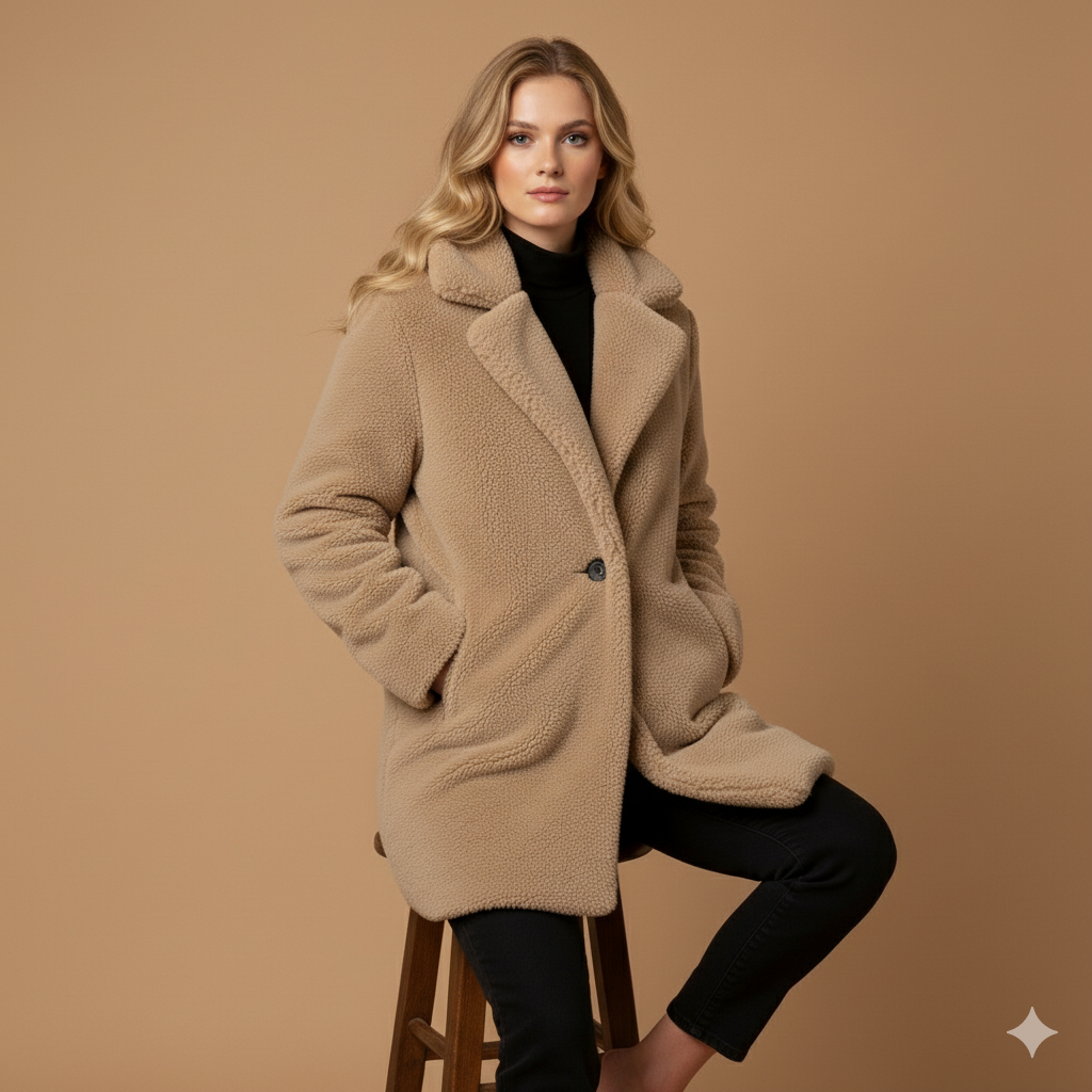Women’s Fur Coat – Warm Mid-Length Winter Fashion
