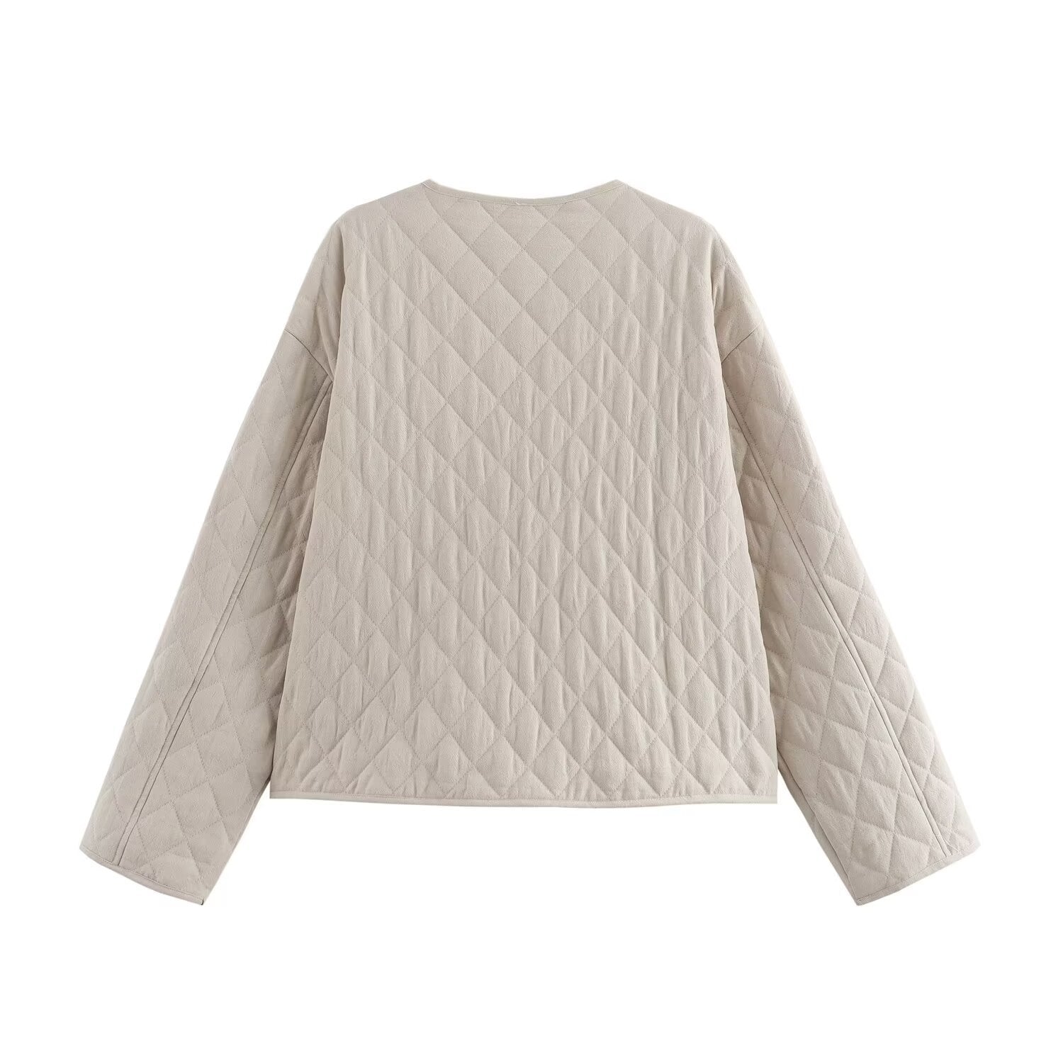 Women's Quilted Cotton Jacket – Lightweight Autumn & Winter Coat