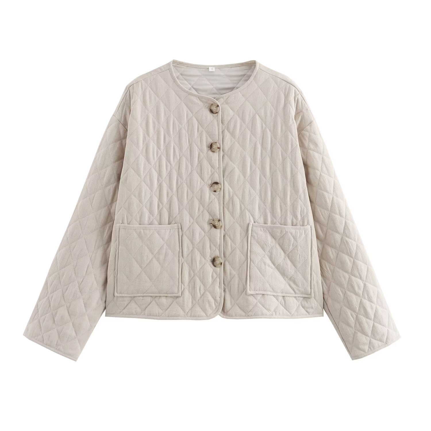 Women's Quilted Cotton Jacket – Lightweight Autumn & Winter Coat