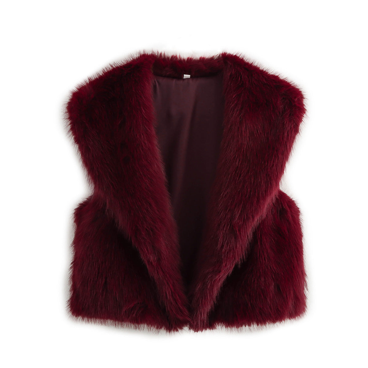 Women’s Fur Vest – Sleeveless Cardigan Style Outerwear